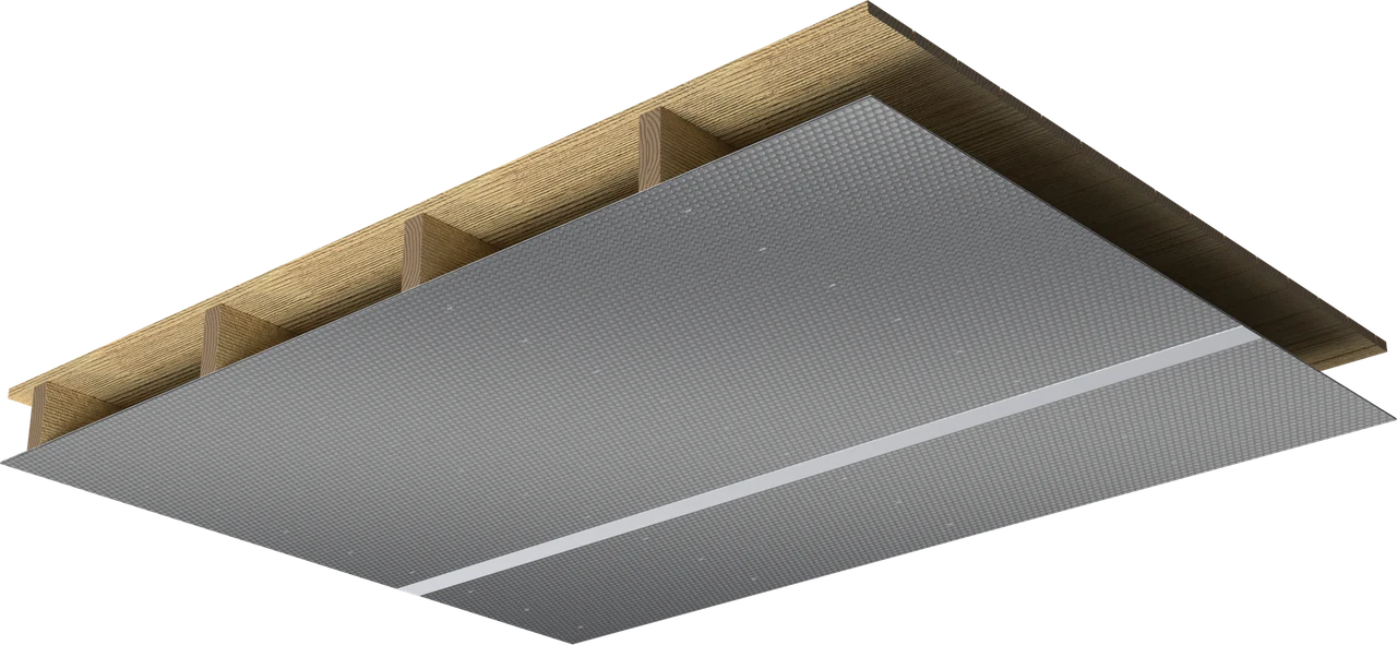 Rendu 3D : isolation simple, charpente des combles perdus